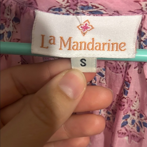 Summer boho maxi dress, block printed maxi dress, beach dress, prairie dress - Picture 5 of 6